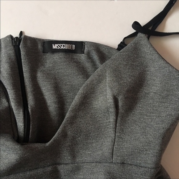 MUST GO! NEW!! Missguided Gray Midi Dress - Picture 4 of 4